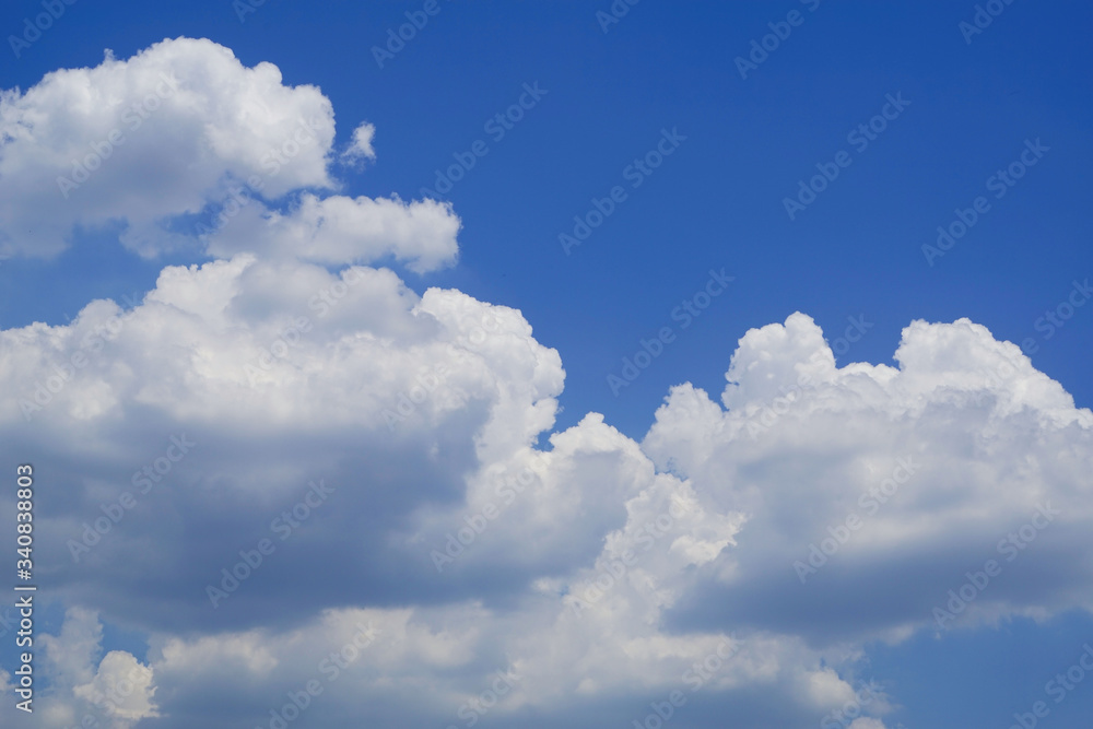 The vast blue sky and clouds sky The vast blue sky and clouds sky