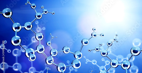 Fototapeta Naklejka Na Ścianę i Meble -  Abstract molecular structure