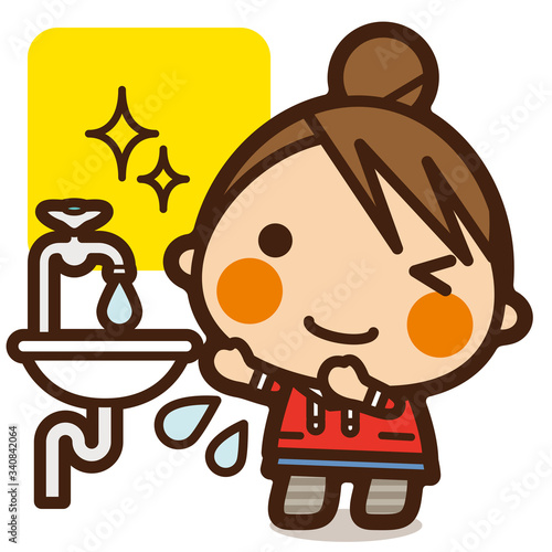 がっこうKids　ウイルスなんかに負けない！外から帰ったら手洗い女子