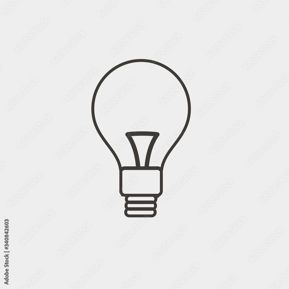 bulb icon vector illustration and symbol for website and graphic design bulb icon vector illustration and symbol for website and graphic design
