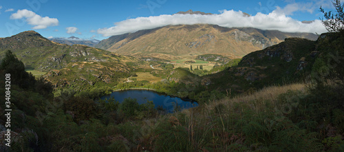 Diamond Lake near Wanaka in Otago on South Island of New Zealand 