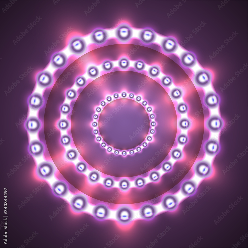 Obraz premium Glittering lights circle