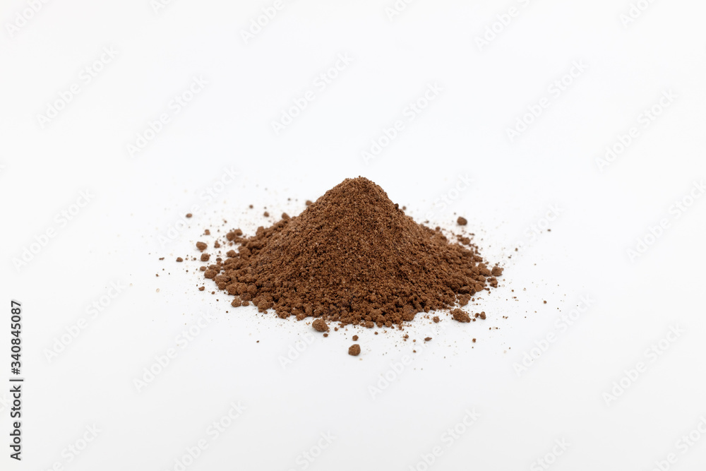 Jjajangmat ramen powder soup on white background Jjajangmat ramen powder soup on white background