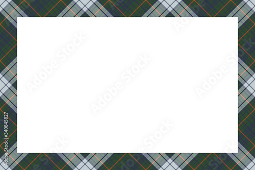 Rectangle borders and Frames vector. Border pattern geometric vintage frame design. Scottish tartan plaid fabric texture. Template for gift card, collage, scrapbook or photo album and portrait.