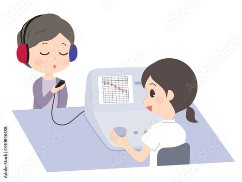 純音聴力検査_女性_老人性難聴_2人