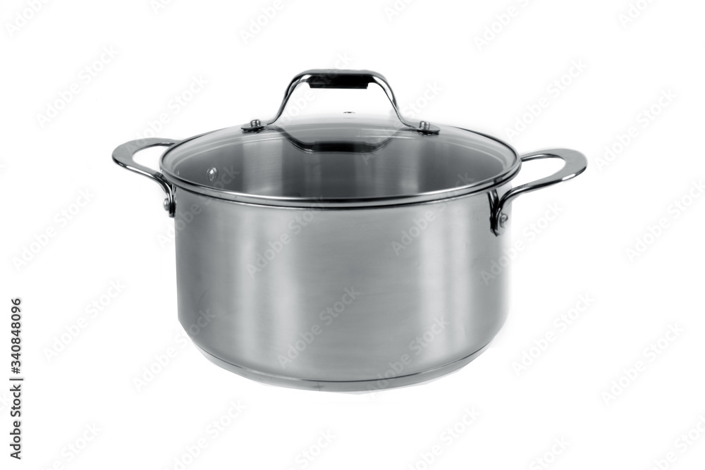 metal pan isolated on white background metal pan isolated on white background