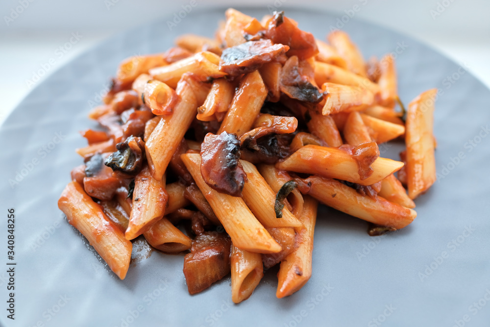 Homemade pasta with mushrooms
Homemade pasta with mushrooms