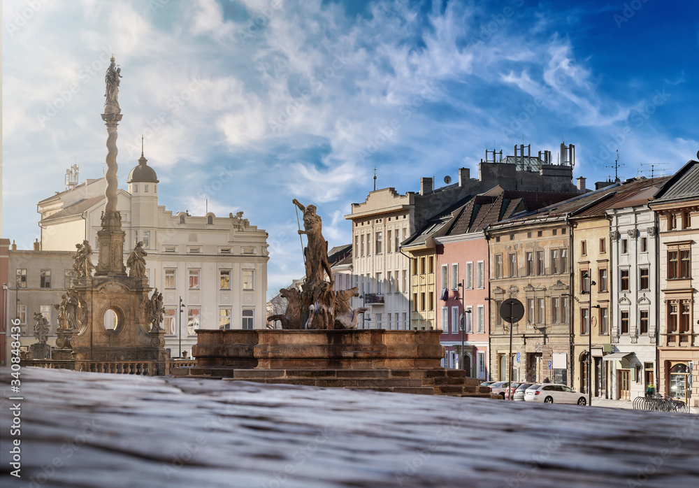 Olomouc - baroque pearl of Moravia, Republic square with museum of Homeland studies and museum of art