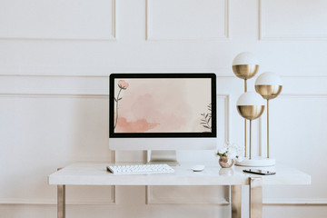 Computer screen mockup