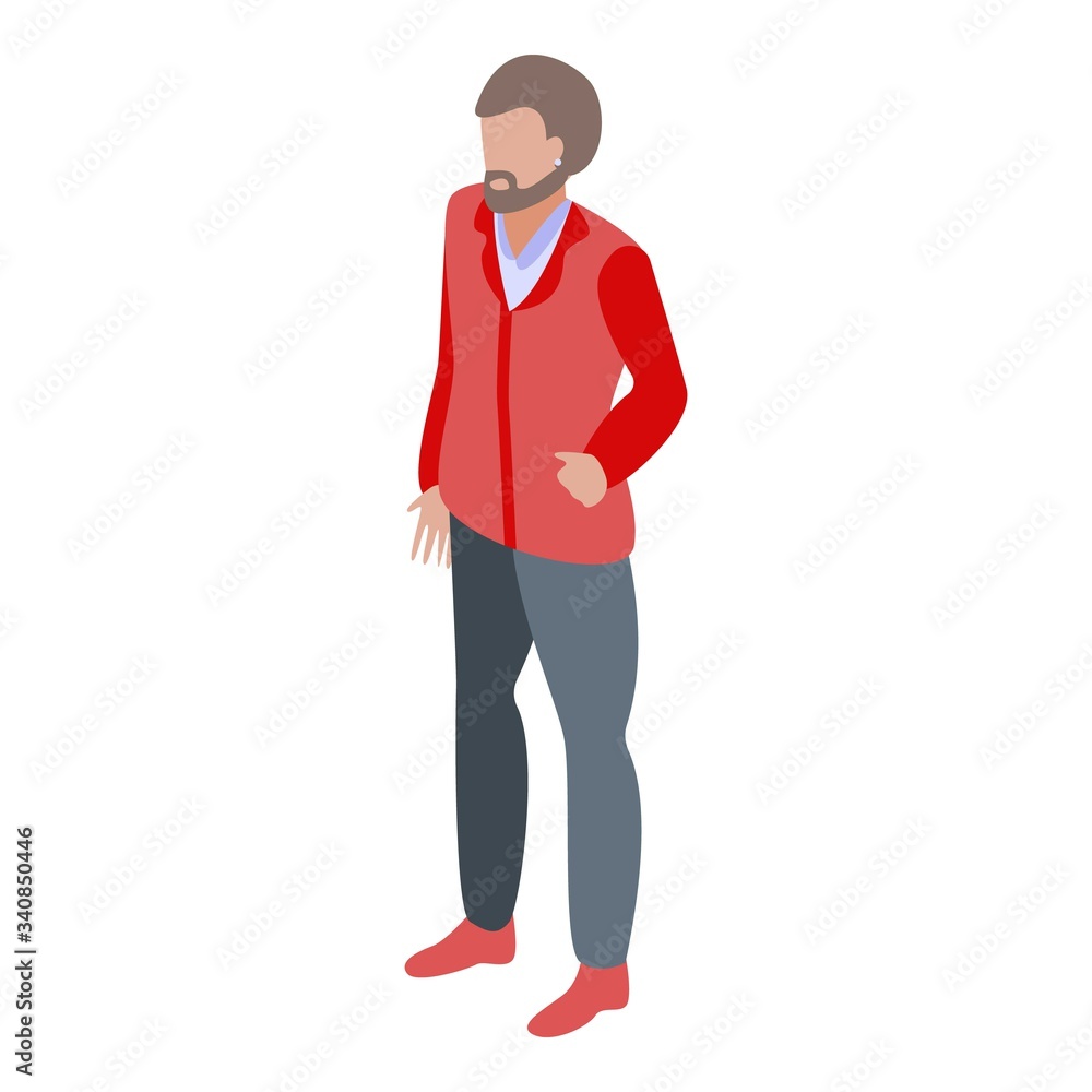 Person unisex icon. Isometric of person unisex vector icon for web design isolated on white background Person unisex icon. Isometric of person unisex vector icon for web design isolated on white background