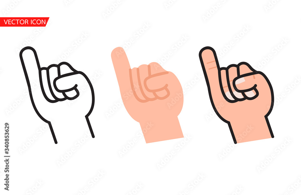 little finger line promise sign vector little finger line promise sign vector