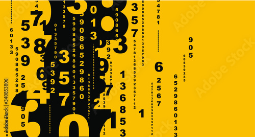Creative and modern background with numbers.	