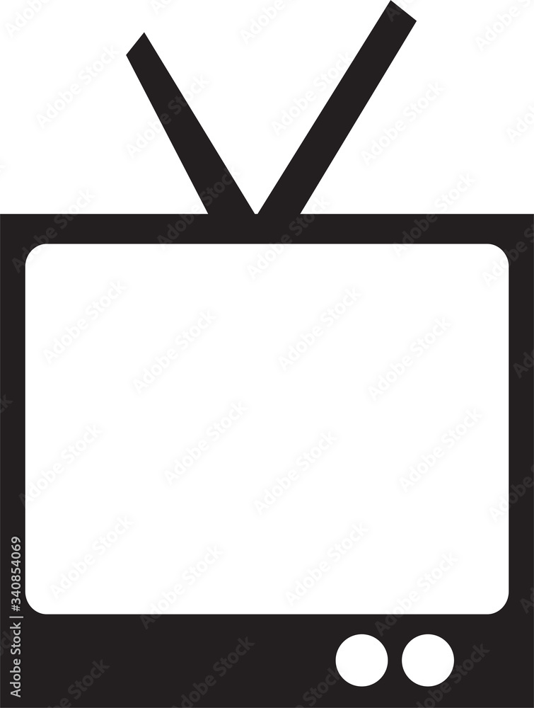 Tv Icon in trendy flat style isolated Tv Icon in trendy flat style isolated