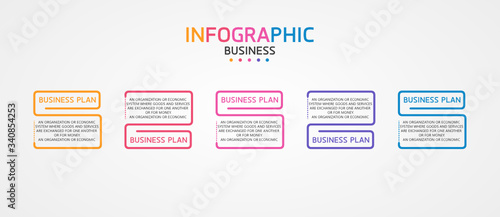 vector illustration Can be used for process, presentations, layout, banner,info graph. There are 5 steps or layers. 