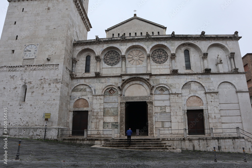 Benevento - Duomo durante la quarantena