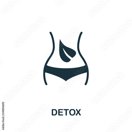 Detox icon. Simple illustration from biohacking collection. Creative Detox icon for web design, templates, infographics and more
