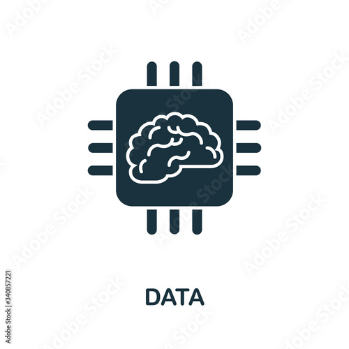 Data icon from digitalization collection. Simple line Data icon for templates, web design and infographics