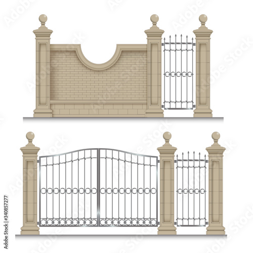 iron garden gate to the estate