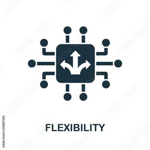 Flexibility icon from digitalization collection. Simple line Flexibility icon for templates, web design and infographics