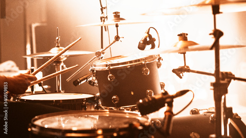 Stampa su Tela Drummer in a rock concert