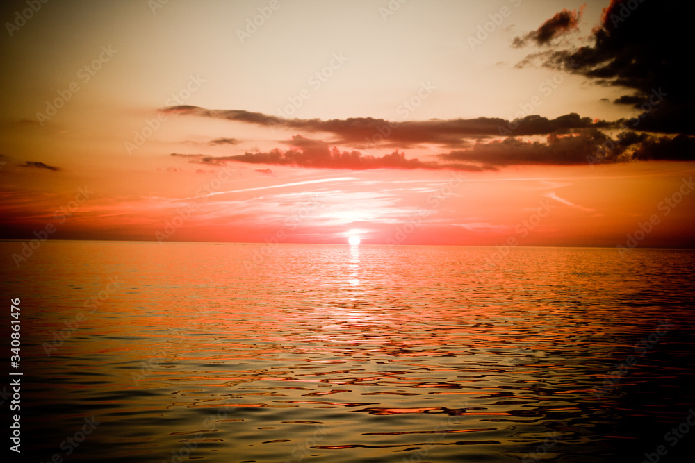 Fototapeta premium Coucher de Soleil sur Sanibel 