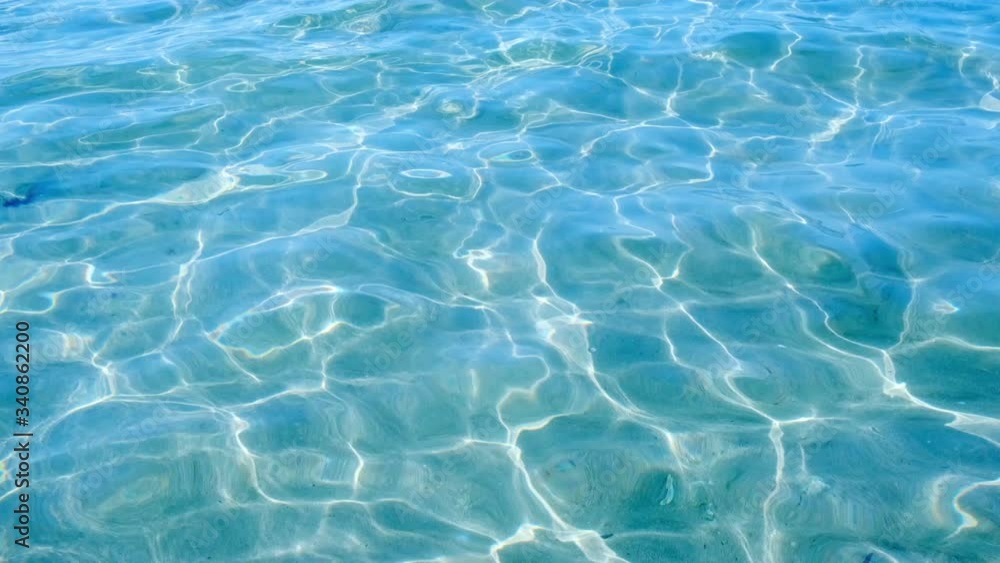 Ripping water surface on the sea. Beautiful sunlight reflect on water background. 4K footage Ripping water surface on the sea. Beautiful sunlight reflect on water background. 4K footage