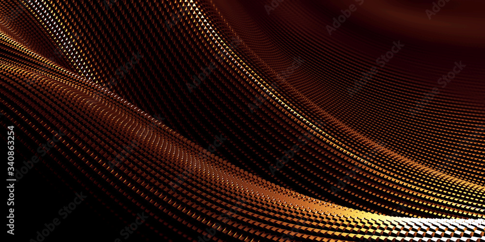 Golden abstract wavy liquid background Golden abstract wavy liquid background