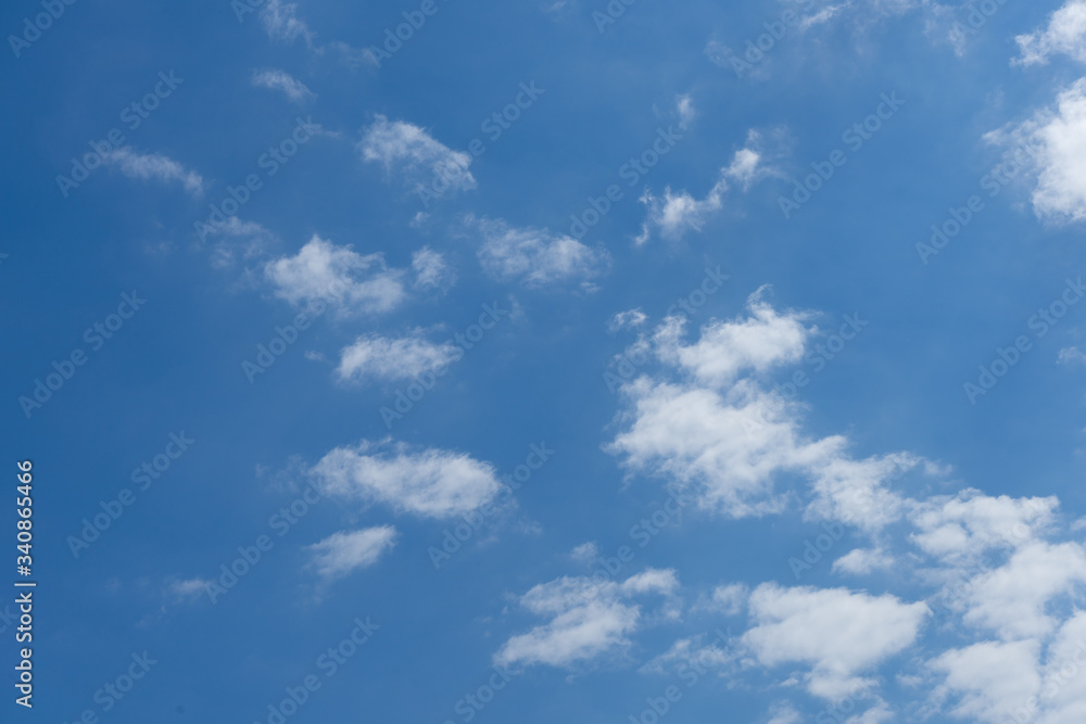 BLUE SKY WITH CLOUDS IN SPRING BLUE SKY WITH CLOUDS IN SPRING