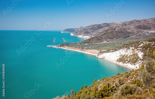 Gargano Coastline, Gulf of Manfredonia and the National Park in Puglia, Italy © dpVUE .images