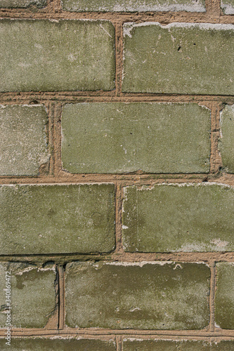 Background texture brick green color