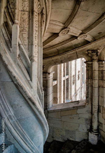 Escalier du château de Blois, France