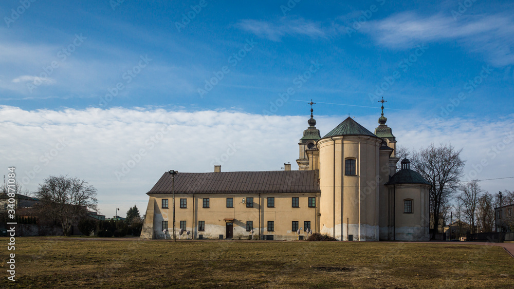 Baroque style church in Warka, Masovia, Poland