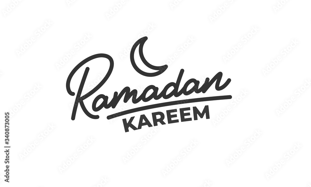 Ramadan Kareem. Lettering calligraphy for Islamic holiday Ramadan