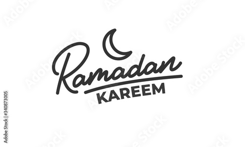 Ramadan Kareem. Lettering calligraphy for Islamic holiday Ramadan