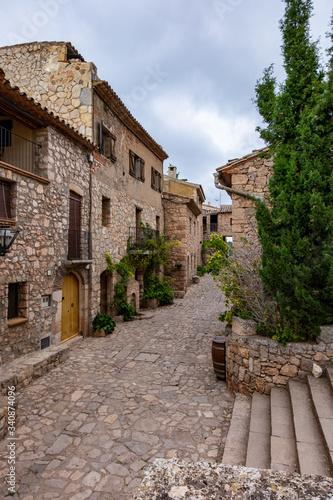 Panoramic view of Siurana village in Catalonia  Spain