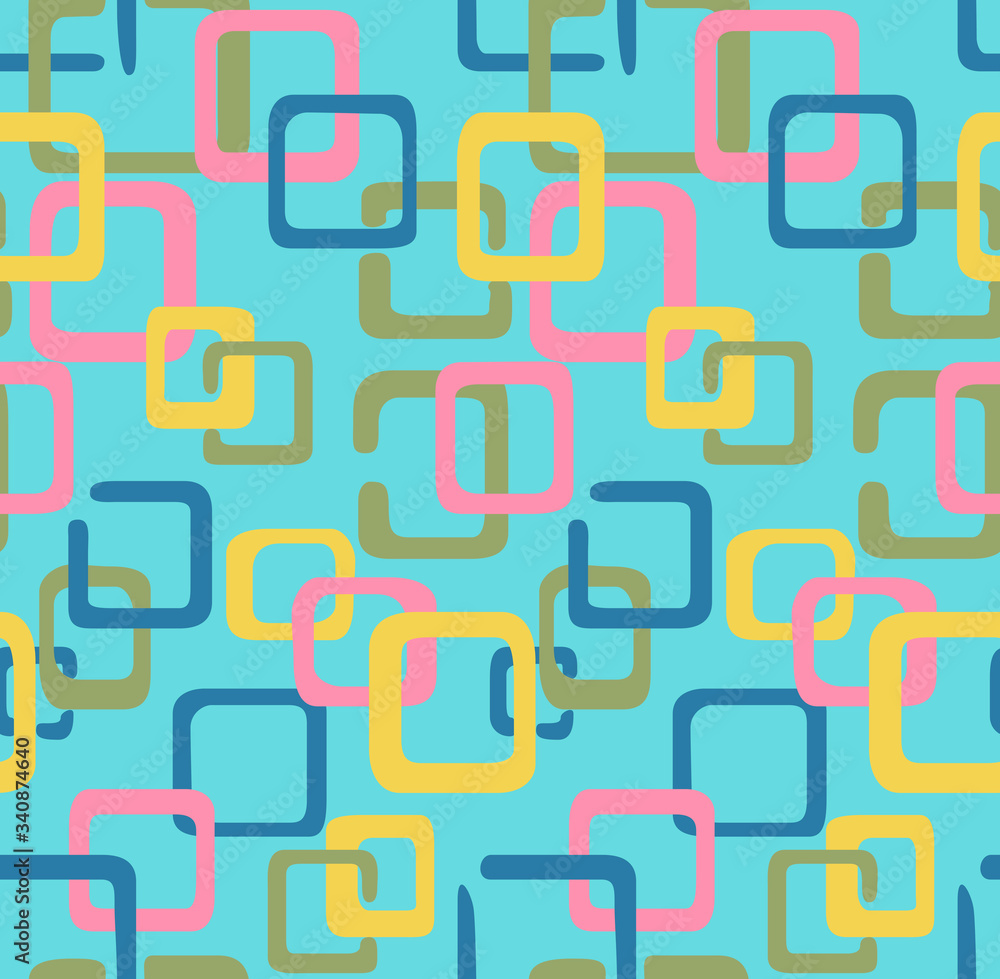 Japanese Overlapping Square Vector Seamless Pattern Japanese Overlapping Square Vector Seamless Pattern