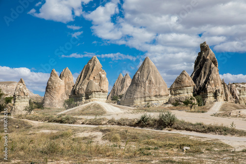 Volcanic tufa formations in Turkey's Cappadocia, Nevsehir, Turkey.