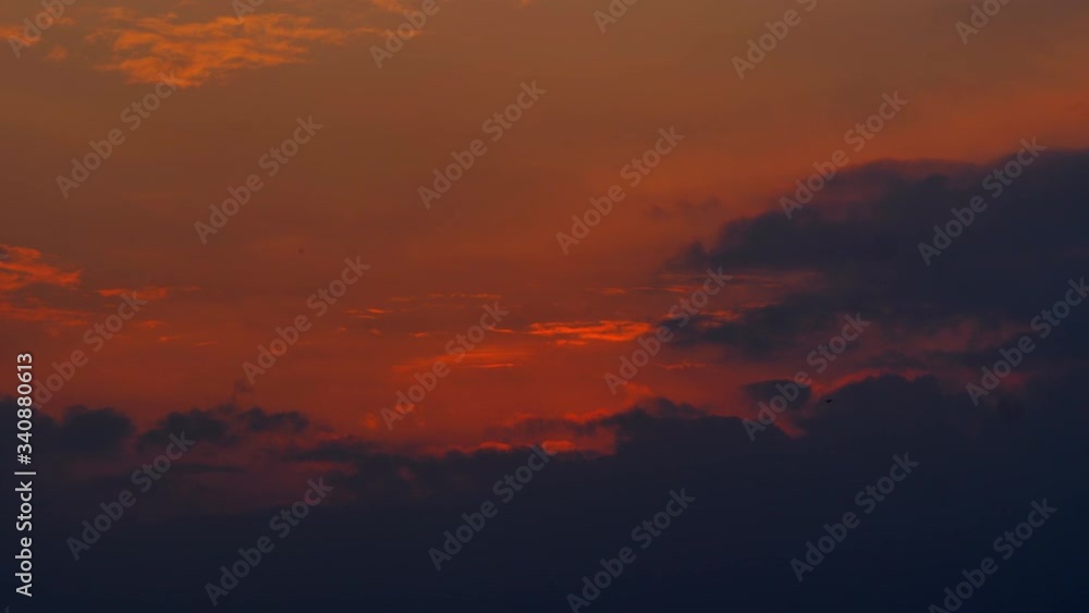 Clouds getting red and dark after sunset Clouds getting red and dark after sunset