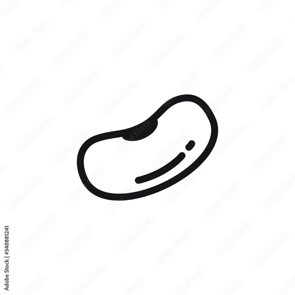 Beans icon design isolated on white background Beans icon design isolated on white background