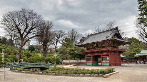 Nezu Shrine established in 1705, one of the oldest worship places in the city. Tokyo, Japan