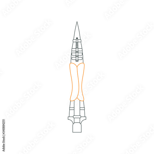 longinos spear is the weapon with which they killed jesus christ according to the christian religion, illustration for web and mobile design.