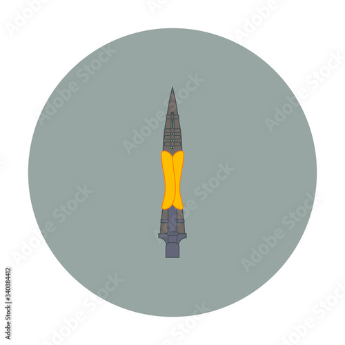 longinos spear is the weapon with which they killed jesus christ according to the christian religion, illustration for web and mobile design. photo