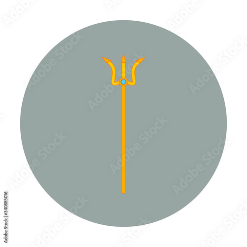 objects of mythological gods of Olympus, illustration for web and mobile design.