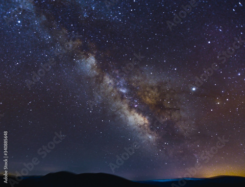 The Central Core of the Milkyway near the Horizon