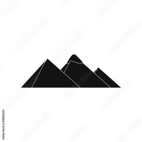 Obraz na płótnie Egypt pyramids, illustration for web and mobile design. w salonie