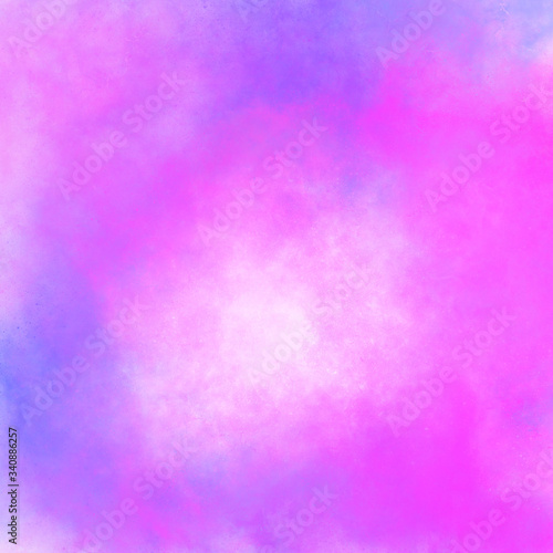 Purple violet stains of watercolor paint with a gradient. Abstract backdrop wallpaper background, beautiful texture stains of paint digital illustration