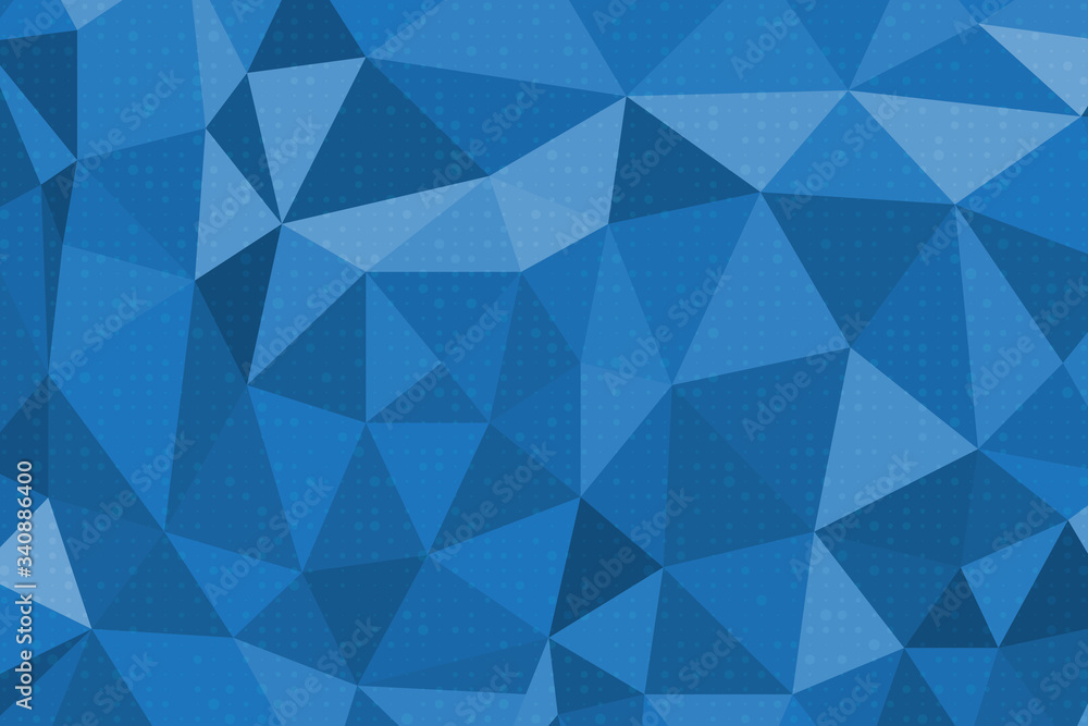Fototapeta premium Blue abstract polygon background