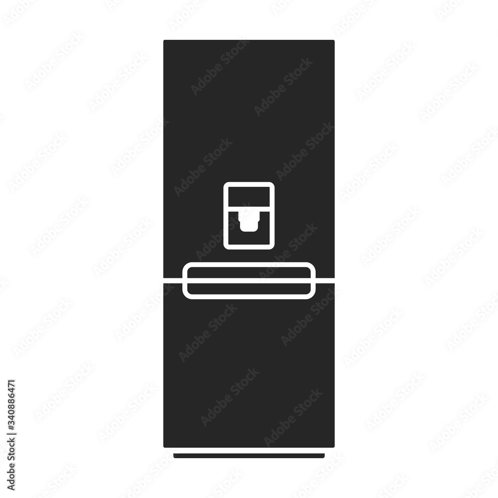 Modern fridge vector icon.black vector icon isolated on white background modern fridge. Modern fridge vector icon.black vector icon isolated on white background modern fridge.