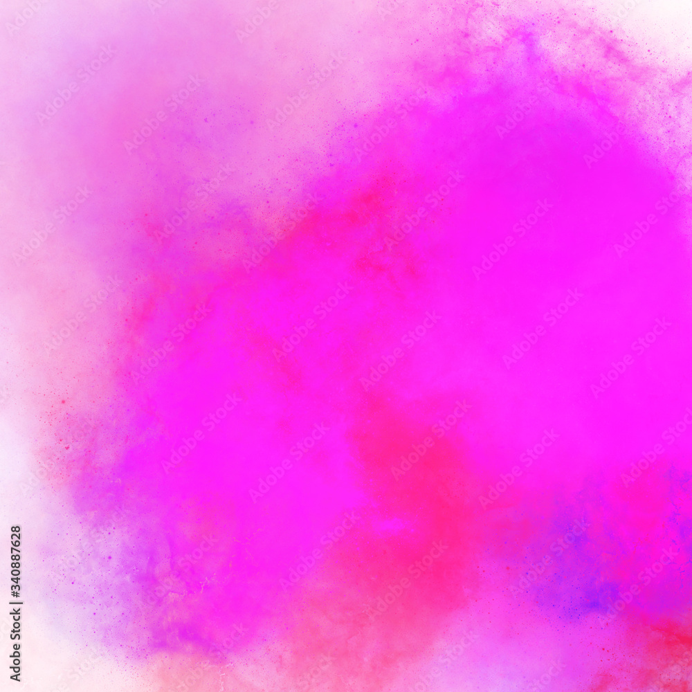 Pink lilac stains of watercolor paint with gradient. Abstract backdrop wallpaper background, beautiful watercolor texture stains paint