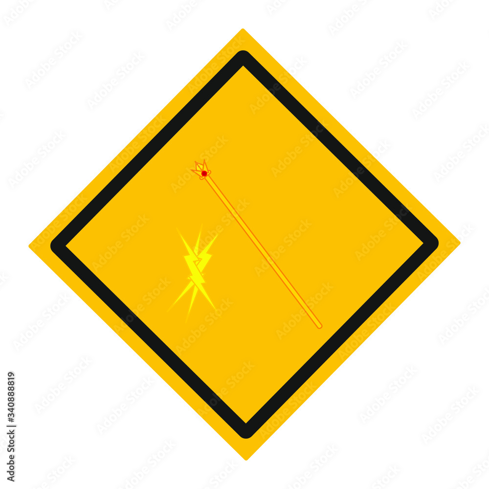 Φωτογραφία scepter and rays of god zeus mythology of Olympus, illustration for web and mobile design